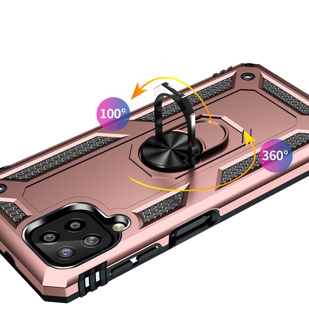 Protectores para celular  para Samsung  A22 4G Funda reforzada con anillo v2 Rosa